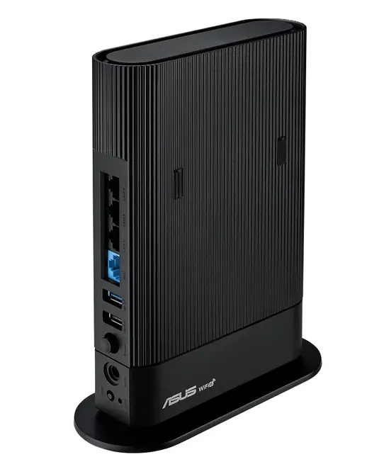 Рутер Asus Wireless Router, RT-AX59U, AX4200, Dual-Band, Quad-Core 2.0GHz CPU, 128MB512MB FlashRAM, Gigabit, AiProtection Pro, Adaptive QoS, Instant Guard, VPN Fusion, IPTV, OFDMA, MU-MIMO, Beamforming, Port forwarding, AiMesh, suport montare pe perete,