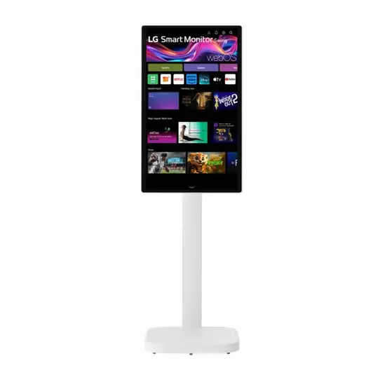 Монитор LG 32U889SA-W, 31.5" IPS, Smart webOS, Touch, Swind, 5ms GtG, 1000:1, 350cd/m2, UHD 4K (3840 x 2160), HDR 10, DCI-P3 95%, 3xUSB Type-C (PD 65W), 2xHDMI, Tilt , Height adjustment, Swivel, Pivot, AirPlay 2, Speacers 5W x 2, LG Switch, White