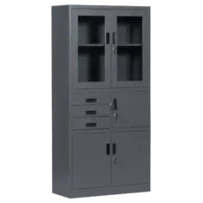 Архивен шкаф BTL EJ с 4 отделения 185х90х40 см- снимка отпред, затворен, празен