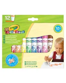 Маркери Crayola измиваеми 12 цвята