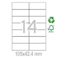 Рециклирани етикети 105x42.4 14 бр.