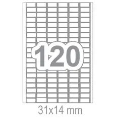 Самозалепващи етикети 31x14 120 бр.