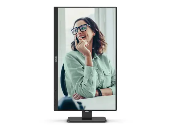 Монитор AOC Q27P3CV, 27" IPS WLED, 2560x1440@100Hz, 4ms GtG, 350cd m/2, 1000:1, DCR 50M:1, Adaptive Sync, FlickerFree,Low Blue Light, 2Wx2, Tilt, Height Adjust, Pivot, Swivel, 2xHDMI, DP, USB hub, RJ45