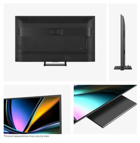 Телевизор Hisense 65'U7Q Pro, 4K Ultra HD 3840x2160, ULED, FALD, Quantum Dot, 165Hz, IPS, HDR 10+, HLG, Dolby Vision IQ, Dolby Atmos, Smart TV, WiFi 5GHz, WiFi Direct, BT, Anyview Cast,light sensor,Solar Powered Remote, 4xHDMI, 2xUSB, LAN, CI+, DVB-T2CS