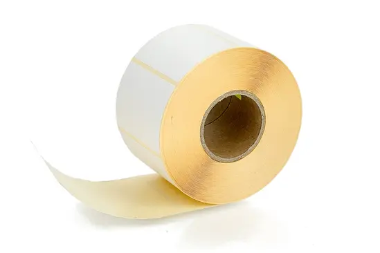 Лента с термо етикети бели