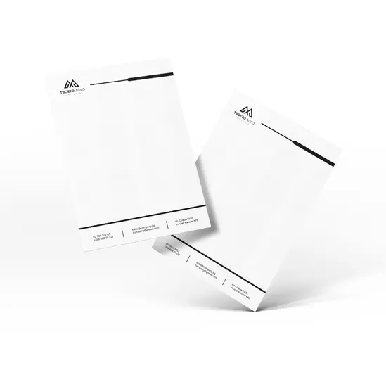 Фирмени бланки А4 черно-бели 1000 броя