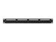 Пач панел Lanberg patch panel 24 port 1U 19' CAT.6a utp black