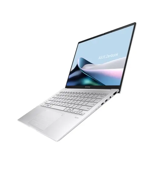 Лаптоп Asus Zenbook UX3405CA-ST1109NA, Intel Ultra 9 285H 2.9 GHz (24MB Cache, up to 5.4 GHz, 16 cores, 16 Threads), 14.0 OLED WQXGA+(WQ+) 2880X1800 16:10 Bend+500nits Glare , 120 Hz, LPDDR5X 32GB ( on board ),1TB  SSD G4, No OS , Foggy Silver, no adapter