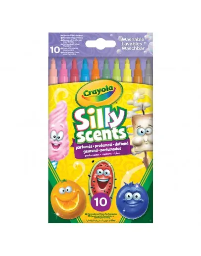 Флумастери Crayola измиваеми с аромат 10 цвята