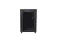 Комуникационен шкаф Lanberg rack cabinet 19' free-standing 15U800x1000 (flat pack) with glass door lcd black v2