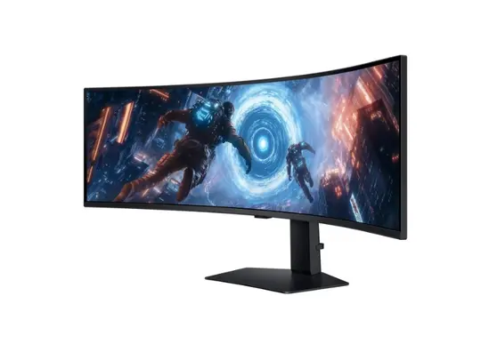 Монитор Samsung LS49FG910, 49' Odyssey G9 GAMING VA Curved OLED, 1000R, 144Hz, Smart. 32:9, 5120 x 1440, Display Port , HDMI,Micro HDMI, USB Hub, Silver
