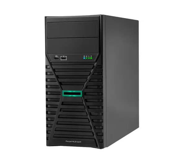 Сървър HPE ML30 G11, E-2414 2.6GHz 4c 1P, 32GB-DR, 4LFF-NHP VROC, 2x1TB SATA HDD, 350W PS EU Server