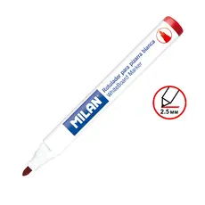 Маркер за бяла дъска Milan червен 2.5 мм