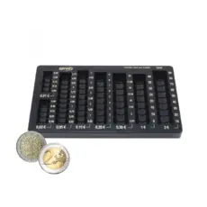 Поставка за монети OIPlus евро- снимана отпред, две монети за мостра