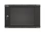 Комуникационен шкаф Lanberg rack cabinet 19' wall-mount 6U/540x350 (flat pack) with glass door black