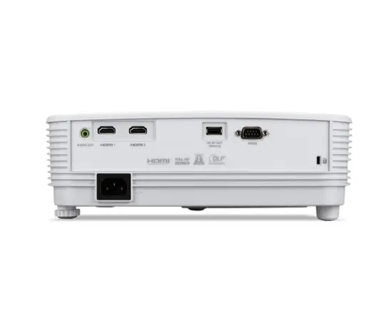 Мултимедиен проектор Acer Projector H6542, DLP, 1080p (1920x1080), 4000 ANSI LUMENS, 13000:1, 2*HDMI, PC Audio (3.5mm mini jack), DC Out (5V1.5A, USB Type A), USB (Type A), RS-232, Bluelight Shield, LumiSense, 1*3W, Bag, White 2.4 Kg