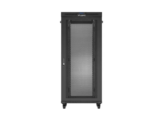 Комуникационен шкаф Lanberg rack cabinet 19' free-standing 37U600X800 (FLAT PACK) with mesh door LCD black