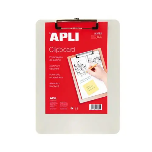 Клипборд без капак метален алуминий
