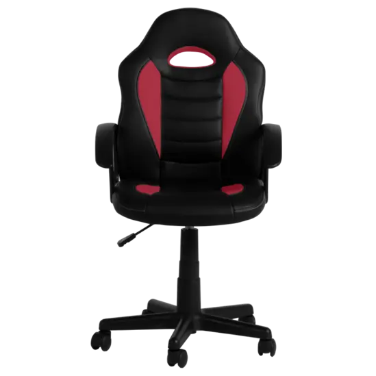 Детски стол АВЕЛ - черен и червен цвят