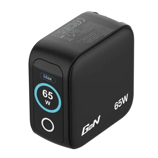 Зарядно устройство Verbatim Mini GaN Charger 65W with Display