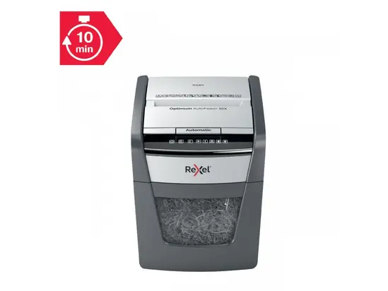 Шредер Rexel Optimum Auto+ 50X - сниман отпред