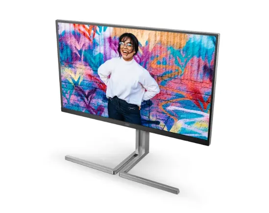 Монитор AOC U32U3CV, 31.5" Nano IPS WLED, 3840x2160@60Hz, 4ms GtG, 400cd m/2, 1000:1, 50M:1 DCR, Adaptive Sync, FlickerFree, Anti Blue Light, 3Wx2, Tilt, Height Adjust, Pivot, Swivel, 2xHDMI, DP, USB hub