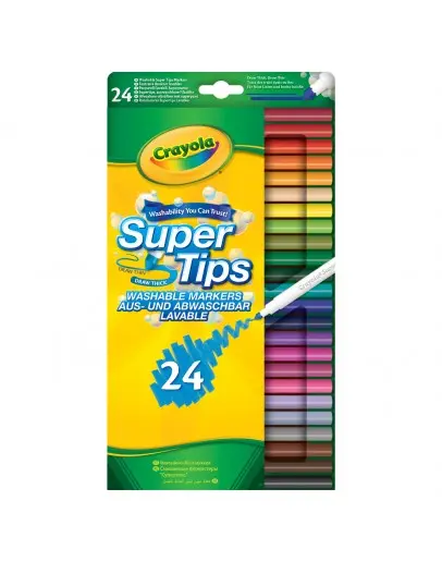 Флумастери Crayola измиваеми 24 цвята