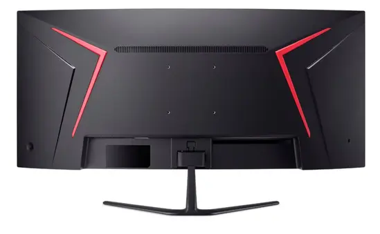 Монитор Acer Nitro ED340CURW0bmiipx, 34'' VA, WQHD (3440x1440), Curved 1500R, ZeroFrame, FreeSync Premium, 240Hz, 1ms, 100M:1, 250 nits, HDR10, 99% sRGB, 2x HDMI 2.1, 1x DP 1.4, Audio Out, 2x2W Speakers, Tilt, VESA, Black