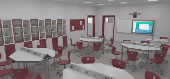 Кабинет HEXA по физика - лборатория