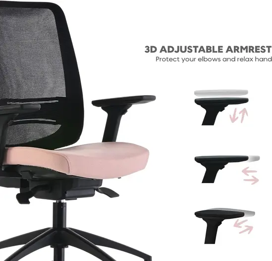 Работен стол ЕМИНЕ MRC- регулируеми подлакътници