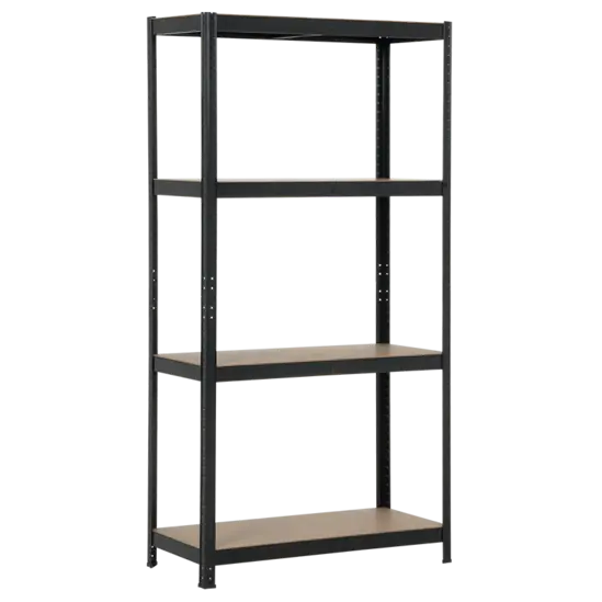 Метален стелаж BTL черен 180x90x40см 175кг рафт