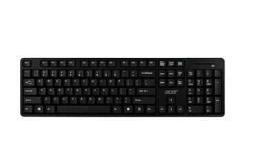 Комплект Acer Combo set AAK410 Keyboard & Mouse , Wireless, USB, Standard, Black, No Cyrillic