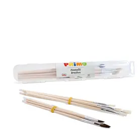 Несесер с четки Primo кръгли и плоски