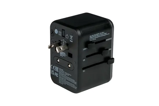 Адаптер Verbatim UTA-04 Universal Travel Adapter with 1 x USB-C PD 61W & QC 3.0  1 x USB-C  3 x USB-A