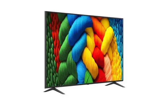 Телевизор LG 75NANO80A3B, 75" 4K HDR Smart Nano Cell TV, 3840x2160, DVB-T2/C/S2, AI Alpha 7, HDR 10 PRO, webOS 25, ThinQ AI, VRR, ALLM, HGiG, WiFi, Clear Voice, AI Upscaling, Bluetooth, Hdmi e-ARC , CI, LAN, AirPlay2, Chromecast, 2 Pole stand, Black