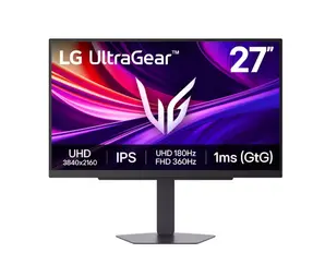 Монитор LG 27G810A-B, UltraGear 27" 4K IPS, 1ms (GtG), 1000:1, 400cdm2, UHD 3840x2160, Dual-Mode (UHD 180Hz, FHD 360Hz), HDR 10, DCI-P3 95.0%, AMD FreeSync, G-SYNC Compatible, HDMI, DisplayPort, USB, Headphone Out, Reader mode, Tilt, Height Adjustable, P