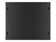Комуникационен шкаф Lanberg rack cabinet 19' wall-mount 9U600x450 for self-assembly with metal door  black (flat pack)