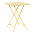 Сгъваема градинска маса РУБИНА- жълт цвят