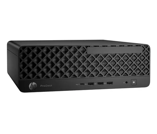 Настолен компютър HP ProDesk 4 SFF G1i AI, Ultra 7 265(up to 5.3Ghz30MB20C), 16GB 5600Mhz 1DIMM, 512GB PCIe SSD, HP 125 Keyboard & HP 125 Mouse, WiFi 6 + BT 5.4, Win 11 Pro, 3Y NBD On Site
