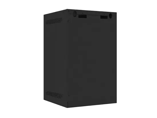 Комуникационен шкаф Lanberg rack cabinet 10' wall-mount 9U  280x310 self-assembly flat pack with metal door, black