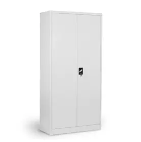 Архивен шкаф BTL E с 5 отделения 185х80х40 см-сив, затворен, сниман под ъгъл