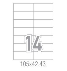 Самозалепващи етикети 105x42.43 14 бр.