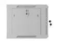 Комуникационен шкаф Lanberg rack cabinet 19' wall-mount 6U600x450 with perforated door grey (flat pack)