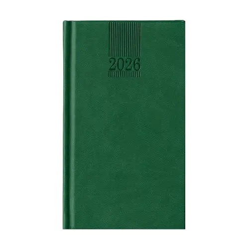 Календар - бележник ПОЛО джобен-зелен цвят