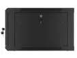 Комуникационен шкаф Lanberg rack cabinet 19' wall-mount 6U600x600 for self-assembly with metal door black (flat pack)