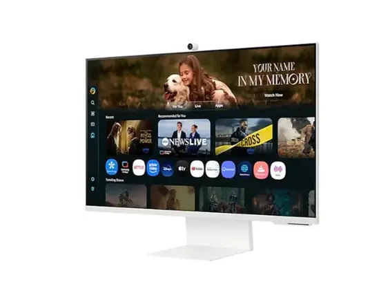 Монитор Samsung 32FM801 32" VA SMART 3840x2160, Bluetooth 4.2, WiFi 5, USB-C 65W, 2xUSB, 2xHDMI , Speakers, White