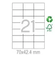 Рециклирани етикети 70x42.4 21 бр.