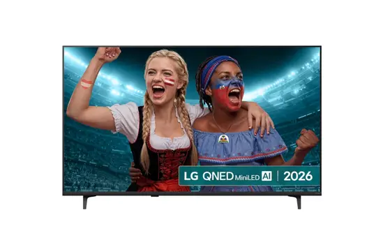 Телевизор LG 55QNED71B3B., 55" 4K QNED MiniLED Smart TV, 3840x2160, DVB-T2/C/S2, Alpha 7 AI Processor, HDR10 / HLG, webOS 26 ThinQ, VRR / ALLM / HGiG, 4K Super Upscaling, WiFi 5, Bluetooth 5.3, AirPlay 2, LAN, CI, HDMI, AI Sound Pro, Google Cast, 2 pole S