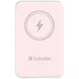 Външна батерия Verbatim MCP-5PK Power Pack 5000 mAh with UBS-C® PD 20W  Magnetic Wireless Charging 15W Pink