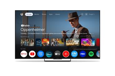 Телевизор Thomson Smart MiniLED TV 75'; Google TV; 3840 x 2160 (4K UHD), 1500000:1, LED, 144 Hz, DVB-T/T2/C/S/S2, HDR10, Wi-Fi, Bluetooth, LAN, HDMI 4 (2.1), USB 2 (2.0) + 1 (3.0), Central Stand, Black